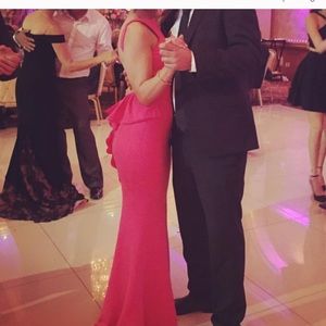Pink evening gown